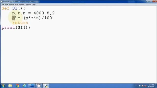 Return values in python | return multiple values in python | return variable in python