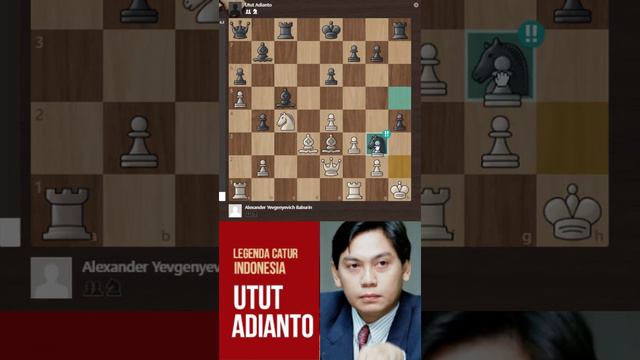 Game Terbaik Utut Adianto, Korban Kuda + Benteng