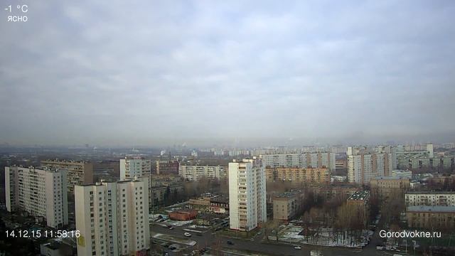 Город в окне / Gorodvokne.ru / Панорама Москвы Таймплапс 151214 смотреть онлайн