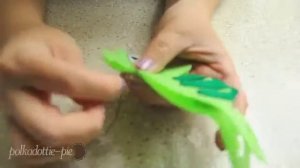 DIY Chameleon Felt Plush Inspired by Pascal from Tangled - PolkadottiePie Felt Craft Tutorial