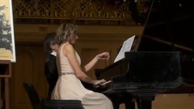 П  ЧАЙКОВСКИЙ   КОНЦЕРТНАЯ СЮИТА   ЩЕЛКУНЧИК ДЛЯ Ф   НО   ANDANTE MAESTOSO   ЕЛЕНА КУЗНЕЦОВА, ИЛЬЯ
