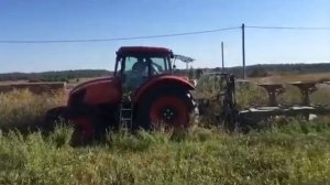 Вспашка земли трактором ANT-Zetor 4135 F 136 лс