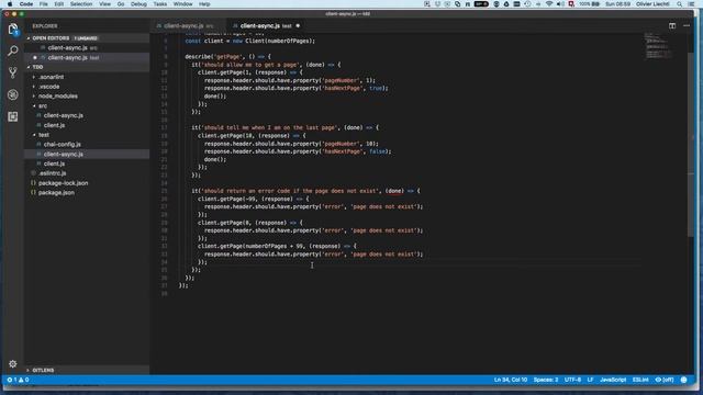 Async with callbacks (5): fixing the problem and calling done() when everything is done