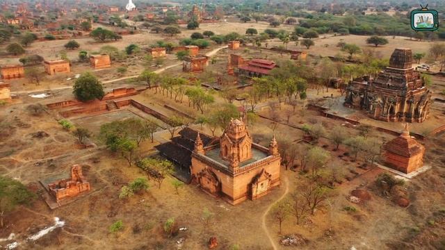 Bagan Myanmar Drone View in 4K || Bagan is an ancient city and a UNESCO World Heritage Site смотреть онлайн
