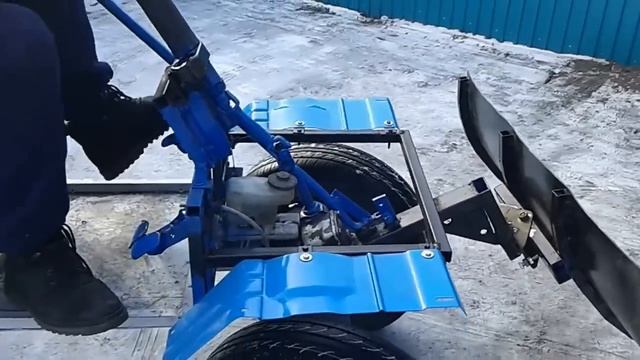 минитрактор с отвалом из мотоблока нева