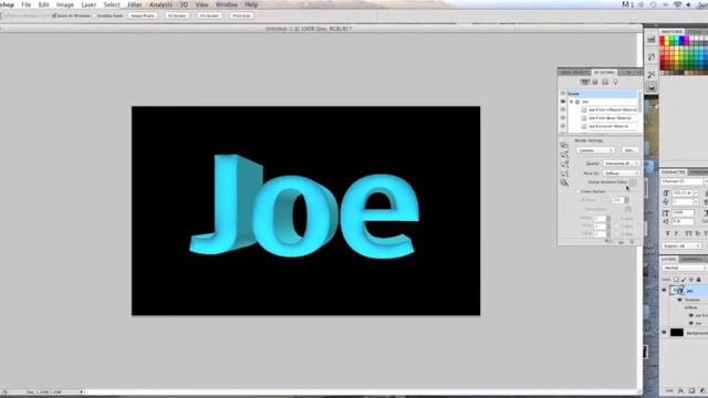 How to create 3D text in Photoshop CS5 смотреть онлайн