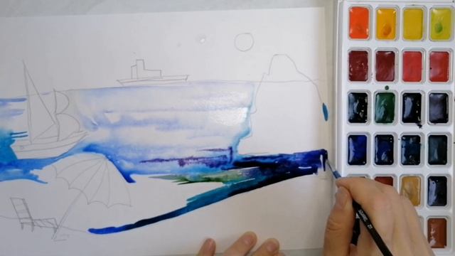 Пейзаж. Море. НУШ Малюємо разом. Спогади про літо. 2 Клас Мистецтво Автор: Л.М.Масол, Урок1 смотреть онлайн