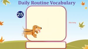 50 Daily Routine Vocabulary words for kids | Daily Routine | English vocabulary - Kids Entry