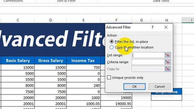Excel Advanced Filter | Excel Functions