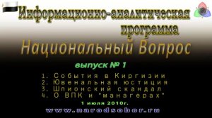 "Национальный вопрос" #1