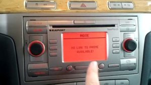 Ford Galaxy Blaupunkt Travelpilot EX, Bluetooth setting