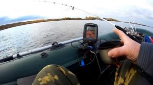 Рыбалка, троллинг в октябре ,река Кама.