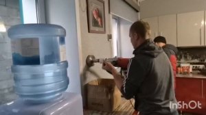 Бурение с помощью Ken 6110B Ф132, 80 см, красный кирпич на сухую под кив 125