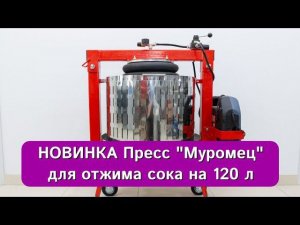 Новинка! Пресс для отжима сока на 120 л, пневматический "Муромец"