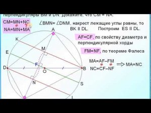 ОГЭ-24. Теорема Фалеса. Свойство диаметра и хорды