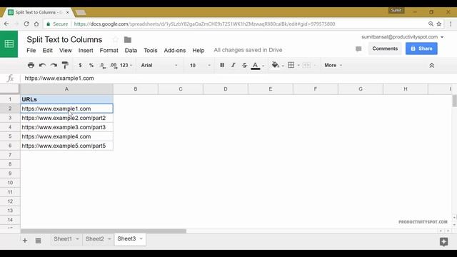 Split Text to Columns in Google Sheets (separate first and last name)