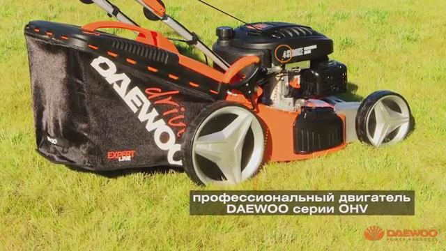 Газонокосилка Daewoo DLM 5100SP, тестирование в работе