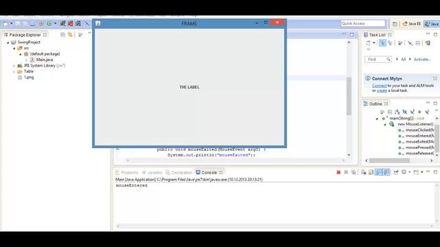 Java swing: Обработка событий - MouseListener урок 19! смотреть онлайн