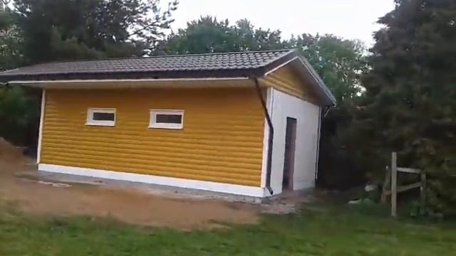 Каркасный гараж и фундамент для бани смотреть онлайн