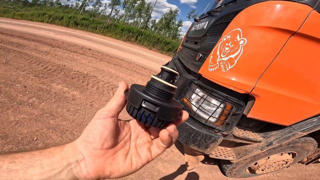 SCANIA G500 неисправность ретардера. УРАЛ вахтовка на боку. смотреть онлайн