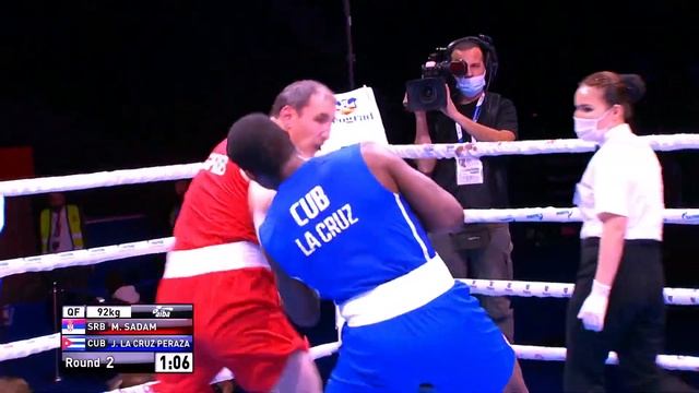 Quarterfinals (92kg) SADAM Magomedov (SRB) vs LA CRUZ PERAZA Julio (CUB) | AIBA WCHs 2021 смотреть онлайн