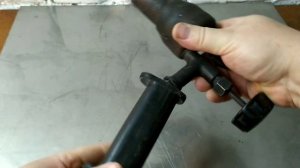 Газовая горелка из паяльной лампы.