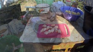 Курица с картошкой горячего копчения / Рецепт обалденный!