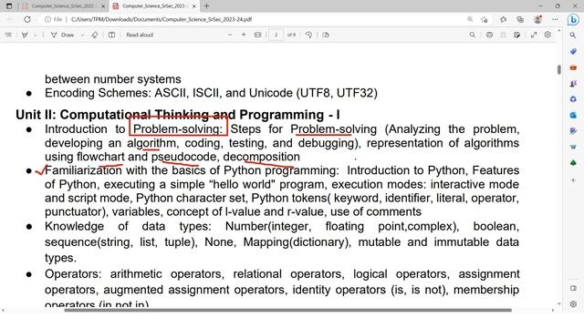 Class 11 CS Complete Syllabus for 2023 2024 | All chapters explanation | Complete Syllabus 100% Fre