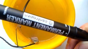 Травление рисунка на клинке.