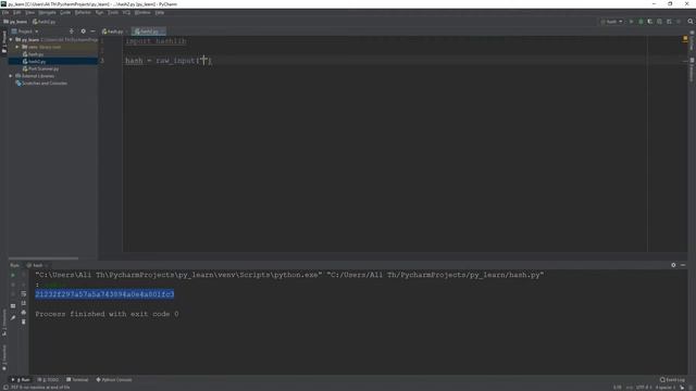 crack hash in python