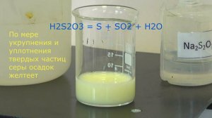 разложение H2S2O3: желтеем потихоньку