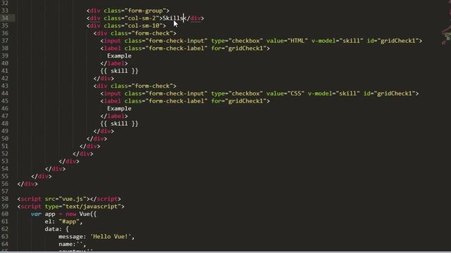 Vue JS Bangla Tutorial - Checkbox Data Binding Vue js Part 5 - 2019 by Coding Xpress