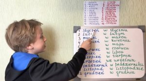 Месяцы на польском, украинском и русском ?