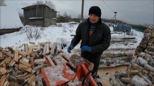 Как правильно колоть дрова дровоколом " Друг2 "