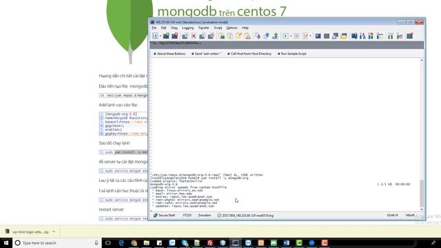 Cài đặt mongodb