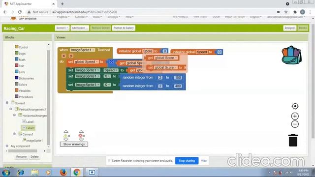 Create An Car Racing Game On MIT app Inventor 2 | MIT tutorials #8 смотреть онлайн