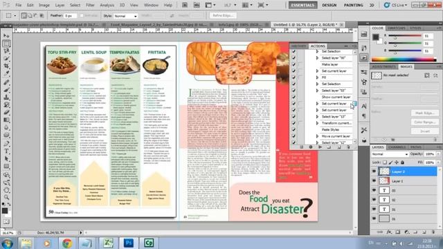 3D Magazine Cover Template for Photoshop Tutorial