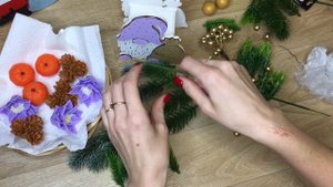 Зимний букет в кашпо Гном/Сборка букета из мыла/Мыловарение