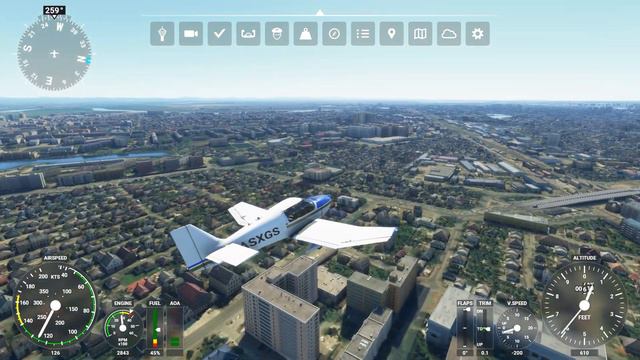 Microsoft Flight Simulator 2020 - Краснодар полет над городом