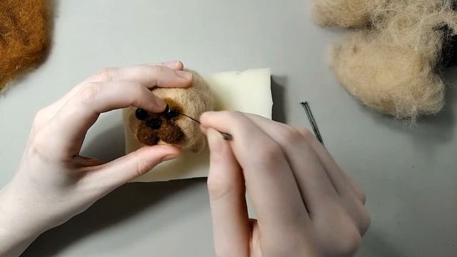 Валяние из шерсти. Как свалять собачку из шерсти.