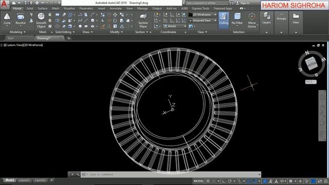 #AutoCAD TUTORIAL 2018 BRAKE DISK# смотреть онлайн