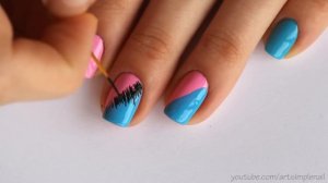 Дизайн ногтей "Штрихи". Красивый маникюр | Line Nail Designs