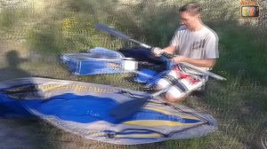 Надувная байдарка Challenger K1  Unboxing и испытания