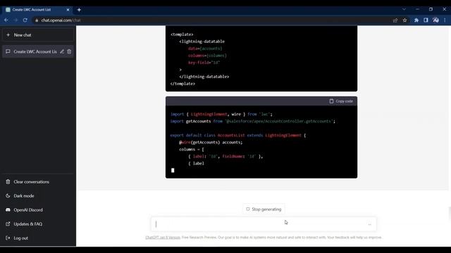 Build LWC Component using ChatGPT | Without writing code