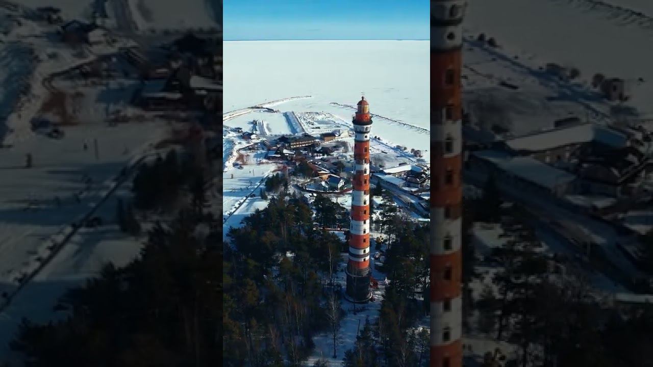 Осиновецкий маяк на берегу Ладоги