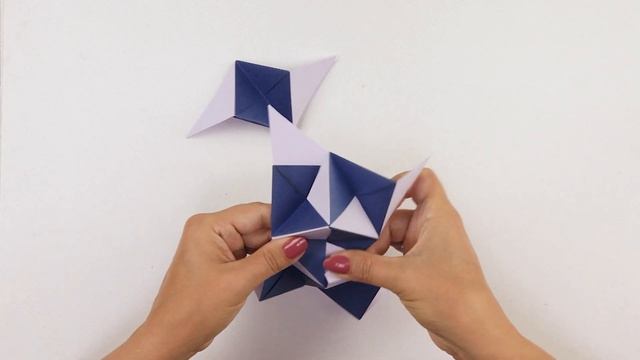 Кусудама оригами Звезда | Кусудама шар | Модульное оригами | Origami kusudama Star смотреть онлайн