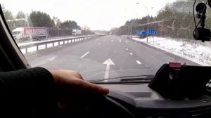 Газ 560 рейс в Рязань. Кпп на Штайер. Зимний глюк утром.