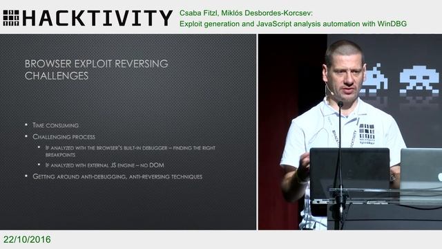 Csaba Fitzl, Miklós Desbordes-Korcsev – Exploit generation, JavaScript analysis automation смотреть онлайн