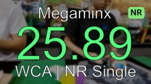 NR [25.89] Megaminx Single (ER2,WR8) // Rubik's WCA European Championship 2024