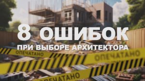 Как выбрать архитектора. 8 главных  ошибок при выборе